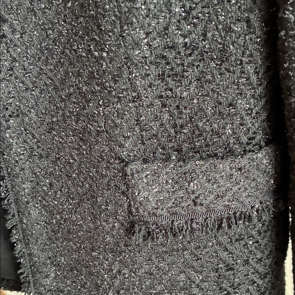Massimo Dutti Black Textured Blazer - Picture 6 of 6